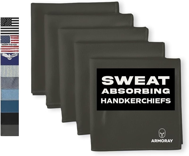 ARMORAY Sweat Absorbing Towel Handkerchief – Quick-Dry Microfiber Gym Towels for Face, Hands & Body – Workout Towel for Men, Sport Rag, Perfect for Tennis, Pickleball & Sauna Use by Women - Image 1